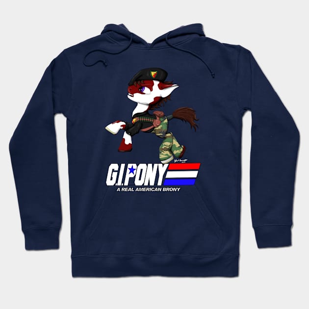 G.I. Pony Hoodie by Magickal Vision: The Art of Jolie E. Bonnette